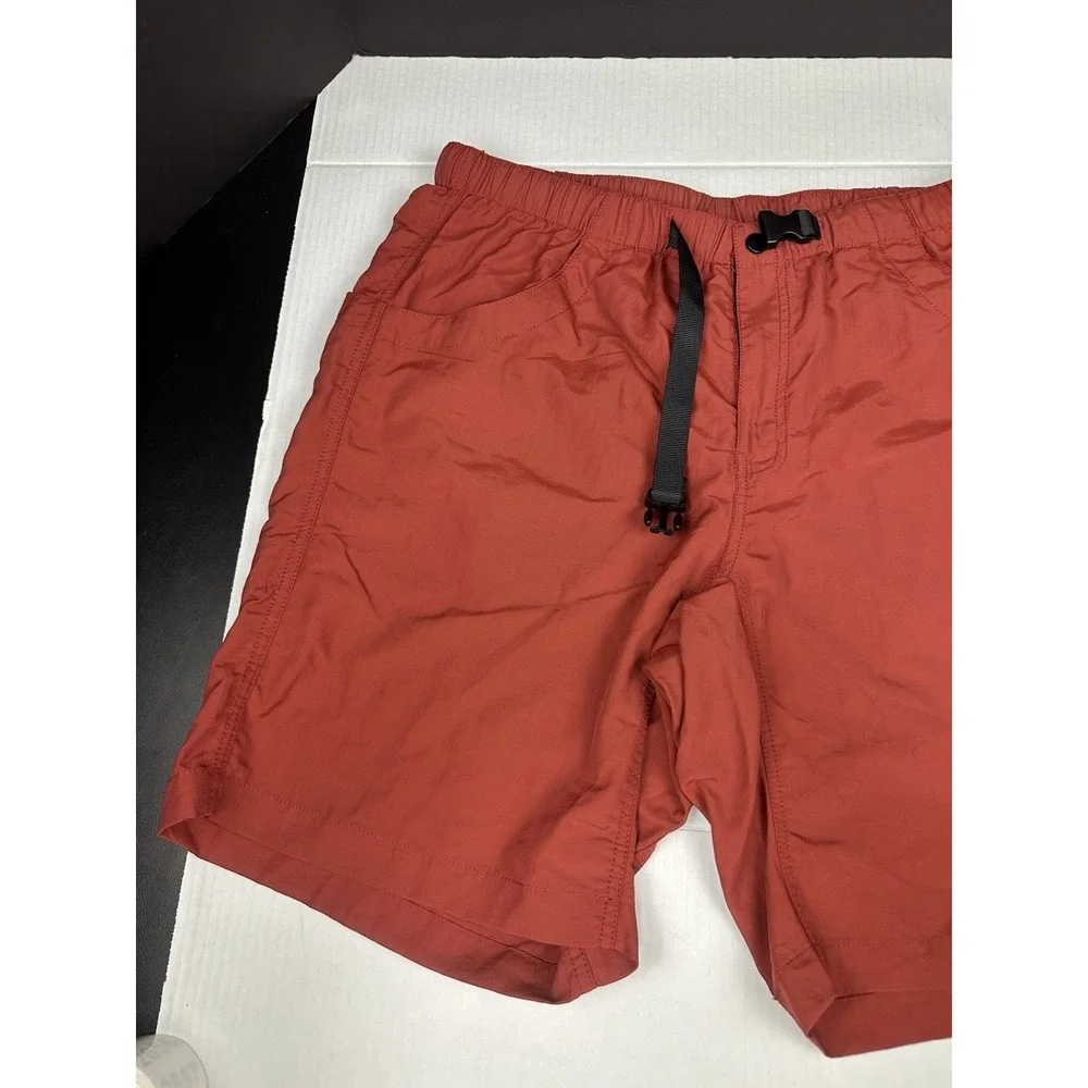 KAVU Belted Hiking Shorts Red (rust Color) Mens XL Elastic Quick-Drying